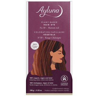 Ayluna Plant Based Hair Dye Maroon Red Organic Natural