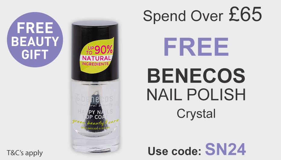 All Natural Me Spend Over 65 and Get a Free Benecos Nail Polish Crystal. Use Code: SN24 at checkout