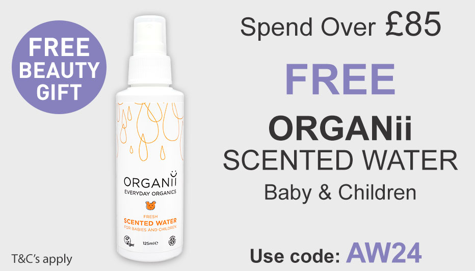 All Natural Me Spend Over 85 and Get a Free Organii Everyday Organics Scented Water. Use Code AW24 at checkout