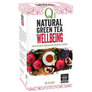 Qi Teas Wellbeing Green Tea Fruit Green Tea Natural Vegan