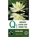 Qi Teas Organic Chun Mee Loose Leaf Tea Traditional Green Tea