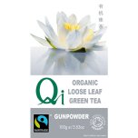 Qi Teas Organic Gunpowder Loose Leaf Tea Loose Leaf Green Tea