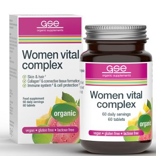 Gse Organic Supplements Women Vital Complex Plant Based Vitamins