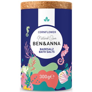 Ben Anna Bath Sea Salts Cornflower Vegan Bath Salts Natural