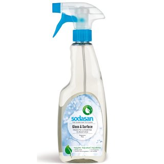 Sodasan Glass & Surface Cleaner Non Toxic Cleaning Household