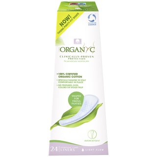 Organyc Organic Thong Panty Liners Light Flow Organic Panty Liners