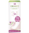 Organyc Organic 2 In 1 Panty Liners Light Flow Folding Wings