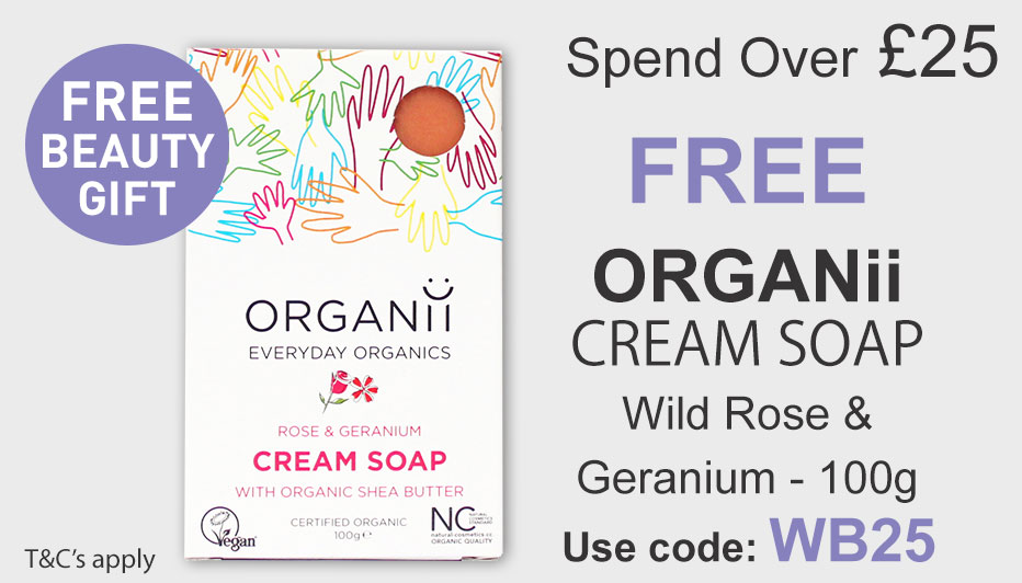 All Natural Me Spend Over 25 and get a Free Organii Rose and Geranium Bar Soap  Use Code WB25