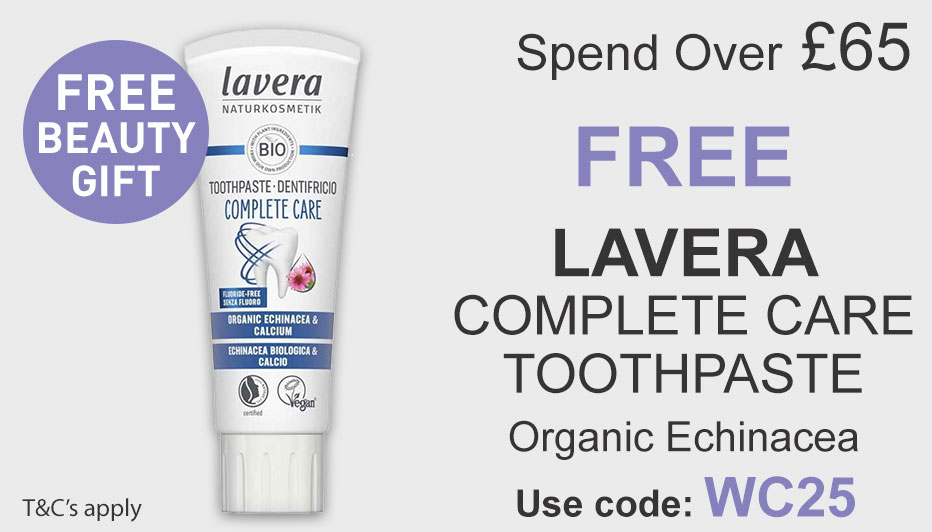 All Natural Me Spend Over 65 and Get a Free Lavera Complete care toothpaste. Use Code SPK25 at checkout