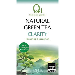 Qi Green Tea Clarity Green Tea With Ginkgo Natural Green Tea