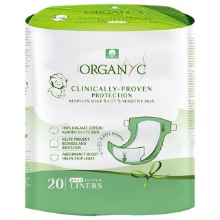 Organyc Nappy Liners Organic Cotton Organic Nappy Liner